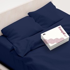 100 Egyptian Cotton King Size Sheets Set - Luxury 800 Series Tranquil Collec...