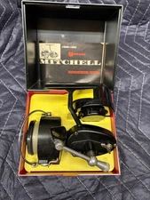 Vintage MINT Mitchell Garcia 300 Spinning Reel, Box, Extra Reel, & Paperwork