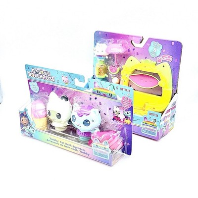 LOT NEW Gabby's Dollhouse  Box Cat Talent Show Bonus Bath Squirters Mercat Pandy