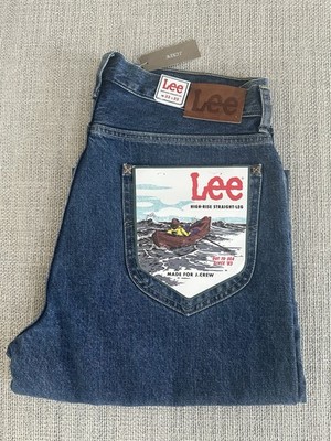 Men's Levi s X J Crew Hi-Rise Straight Leg Jean Japanese Vintage Medium Wash