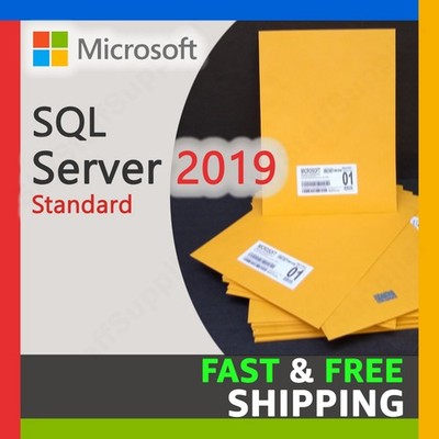 Microsoft SQL Server 2019 Standard License Key + 25 ACCESS CALs, BRAND NEW