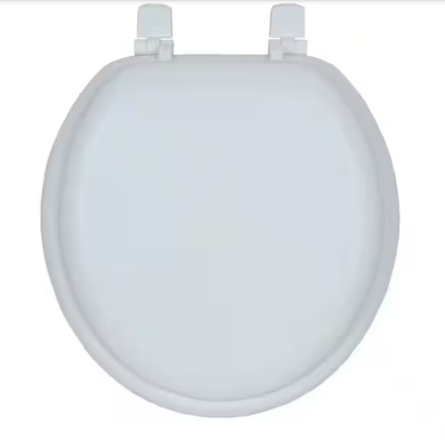 Round Closed Front Toilet Seat Replacement including Bolts GlacierBay New in Box