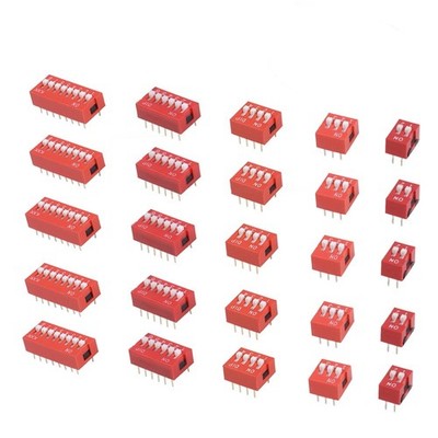 35 Pcs Electronic 2.54 mm Dip Switch Toggle Slide Configuration Coding Switch