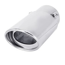 Adjustable 1.75-2.75 Inch Inlet Exhaust Tips, 3.5" Oval Outlet, Straight-Large