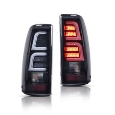 For 99-02 Chevy Silverado 99-07 Gmc Sierra Led Tail Lights Brake Lamps Smoke