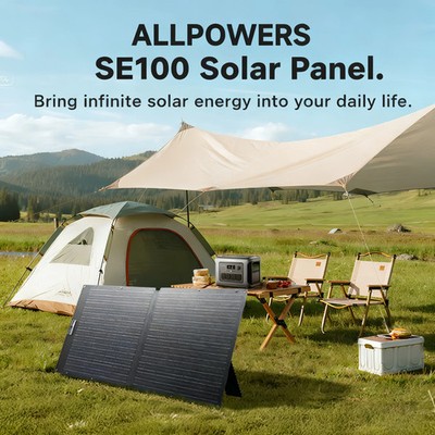 100W Solar Panel Waterproof Monocrystalline ETFE Foldable Solar Panels Outdoor