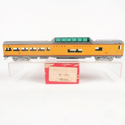 S. SOHO & CO HO Painted Brass Union Pacific #9005 Dome Observation Car 0466