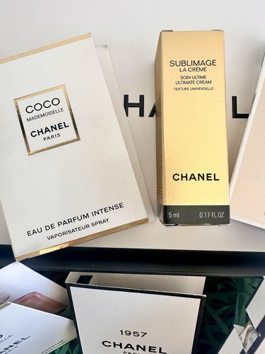 CHANEL SET: Coco Mademoiselle, Les Exclusifs 1957, Beige, Sublimage Cream & More - Picture 6 of 9
