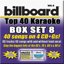 Party Tyme Karaoke: Billboard Top 40 Boxset 8 / V Billboard Box Set 8 4CD CD 