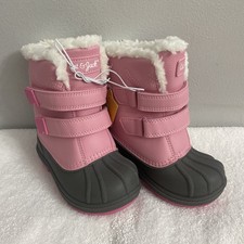 Cat  Jack Toddler Thermolite/ Waterproof Snow Boots Pink - Size 8-NWT -Faux Fur