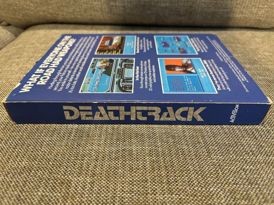 DEATHTRACK IBM PC Game 5.25 Floppy 1989 Activision BIG BOX RARE! - Image 4 of 4