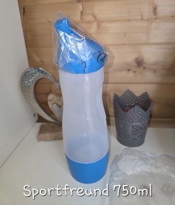 Tupperware Grosser Sportfreund 750 ml, C92, Deckel blau, Trinkflasche, NEU/OVP