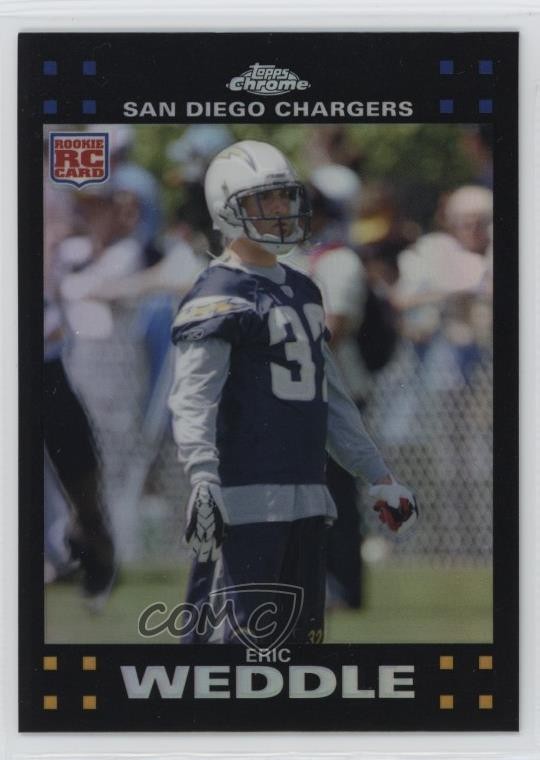 2007 Topps Chrome Refractor Eric Weddle #TC263 12xq