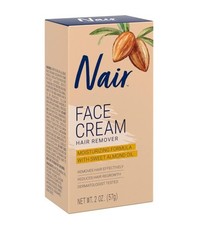 Nair Hair Remover Moisturizing Face Cream, with Sweet Almond Oil, 2OZ