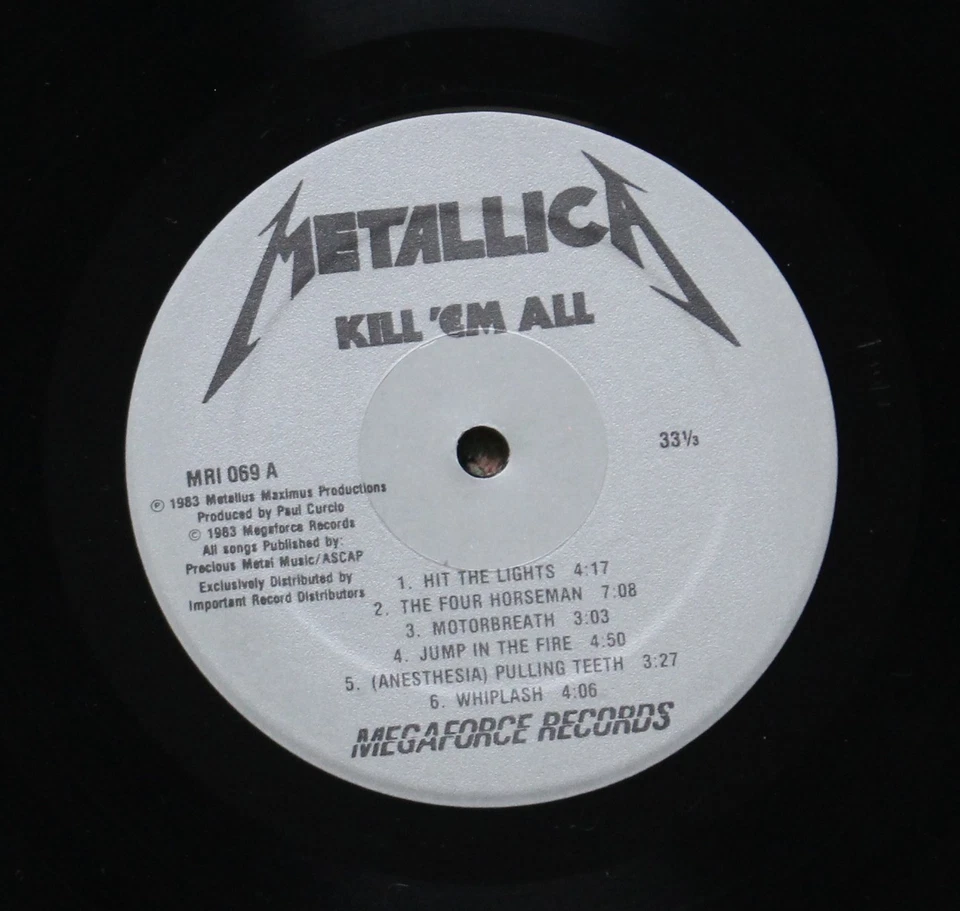 METALLICA - KILL 'EM ALL LP '83 - MRI 069 - Speed Metal - Testament - Exodus - Image 3 of 4