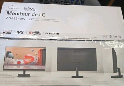 LG 27'' IPS Full HD 100Hz Borderless Design Monitor 27MS540W 