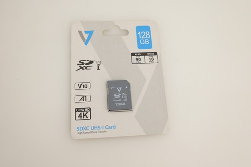 V7 128GB SDXC SD Card UHS-I U1 V10 A1 4K 90MB/s High Speed Memory Card