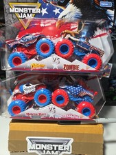 Spin Master Monster Jam 2026 Estrellas y Rayas 2-2 Paquetes