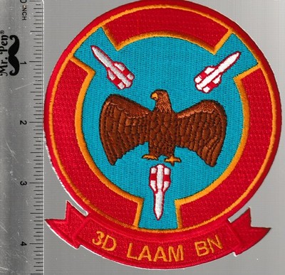 3rd Light Anti-Aircraft Missile (LAAM) Battalion 1970 design jacket patch