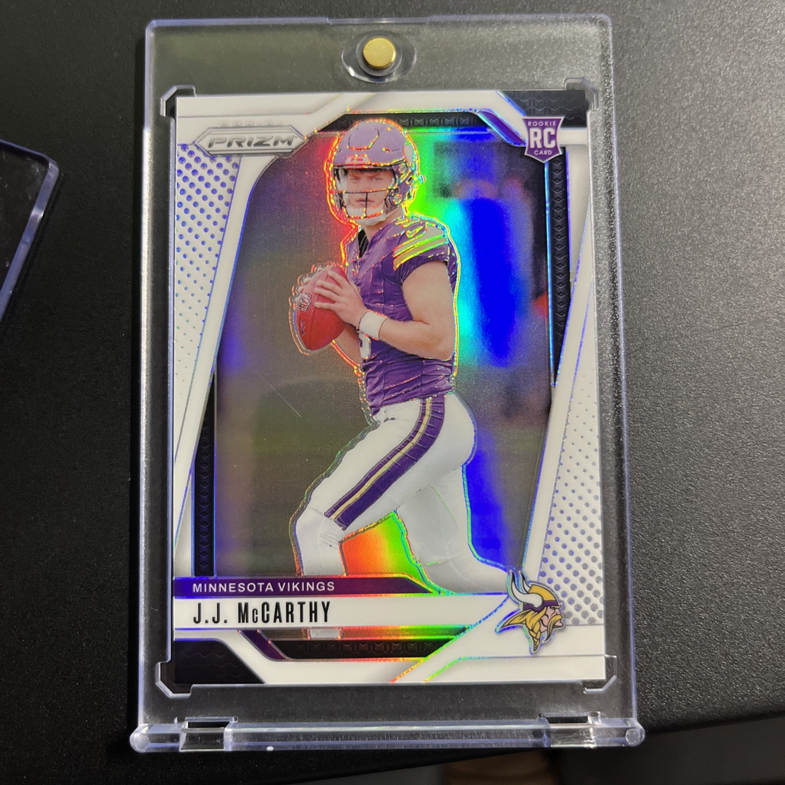 2024 PANINI PRIZM WHITE PRIZM #400 JJ MCCARTHY ROOKIE RC # /35 SSP VIKINGS