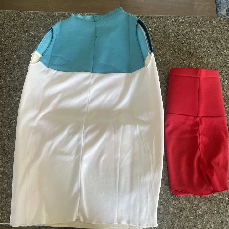 Túnica azul gelo fantasia infantil Halloween slushie - 3-6 anos de idade - Imagem 4 de 4