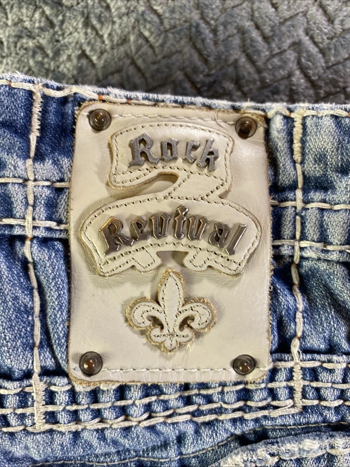 Мужские узкие прямые джинсы Rock Revival Mitch 30 дюймов x 30 дюймов - Изображение 2 из 4