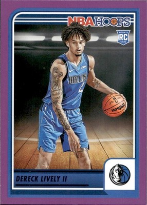 Dereck Lively II - Rookie - 2023-24 NBA Hoops Basketball - Purple #241