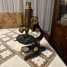 Antikes Mikroskop Ernst Leitz Wetzler Messing Nr. 245944!