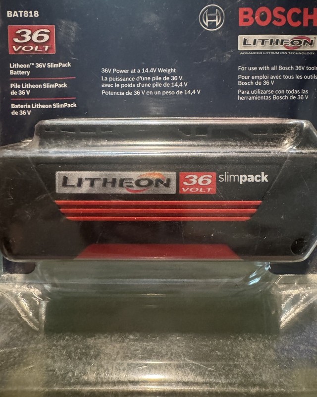 Bosch Bat818 36v Slim Pack Battery NEW in box! Litheon 🔌 