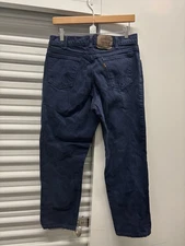 Vintage Levi's Jeans Mens 33x28 Blue Denim Orange Tab 90s 550 Relaxed Fit Rare