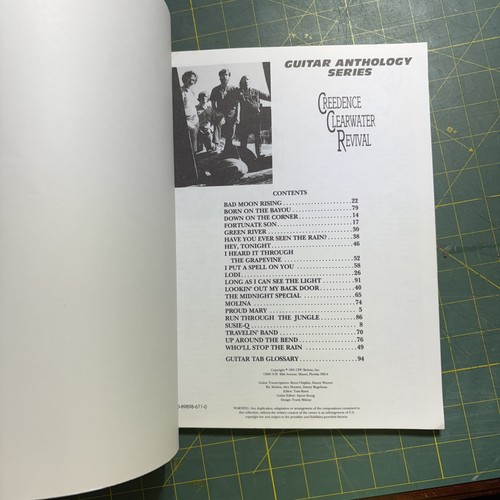 Guitar Anthology Series Creedence Clearwater Revival Warner Bros. 1991 - Picture 6 of 6