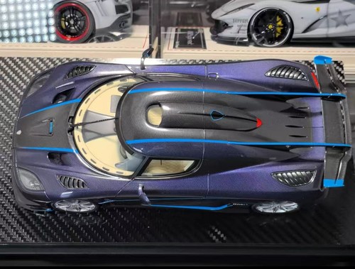 *SUPER RARE* Frontiart 1/18 Koenigsegg One:1 Blue Carbon LIMITED - Bild 7 von 7