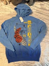 BNWT Official Licensed NBA Golden State Warriors Hoodie Size Small Bonnie Blue