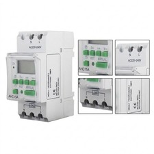 Weekly Programmable DIN Rail Timer Switch 220V AC 50 60Hz for Industrial Use