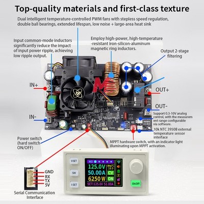 XY12550S CNC DC Adjustable Buck Power Supply Module Constant