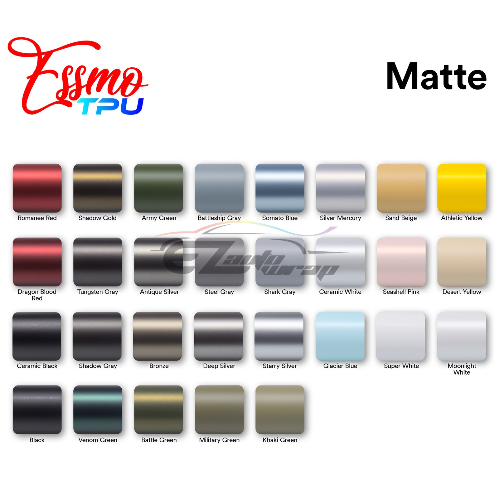 TPU Color Matte Silver Mercury PPF Paint Protection Film Dry Wet Auto Vinyl Wrap thumbnail 7