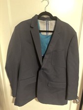 Robert Graham X Men  s Navy Sport Coat Blazer Jacket 2 Button Size