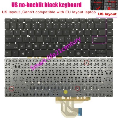 US No-backlit keyboard For HP 440 445 G6 G7,HSN-Q15C HSN-Q17C HSN-Q21C HSN-Q24C