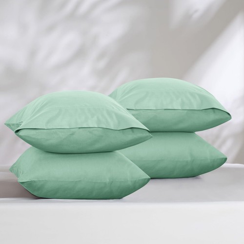 Confezione 4 Federe Microfibra Ultra Morbide Copricuscino King Queen Biancheria da Letto - Foto 150 di 169