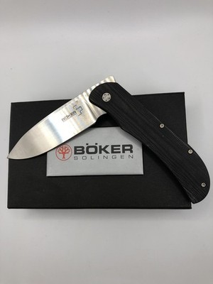 0233 Böker Plus Skellern 440-C Folder Linerlock Schwarz 