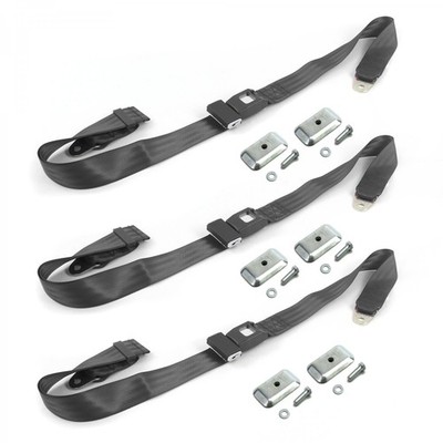 VW Karmann Ghia  Standard 2pt CH Lap Bench Blt Kit w/BKTS 3 Belts