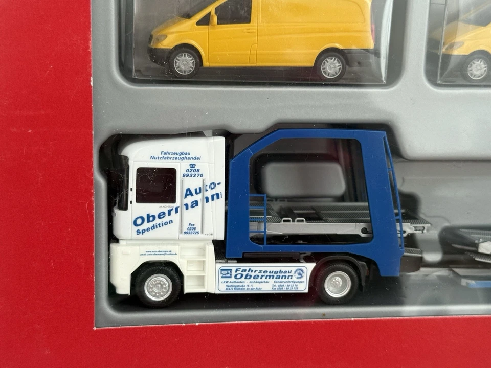 Herpa 1:87 Hecho en Alemania 155748 Auto Obermann Renault Magnum Transporter Vitos Foto 3 de 4