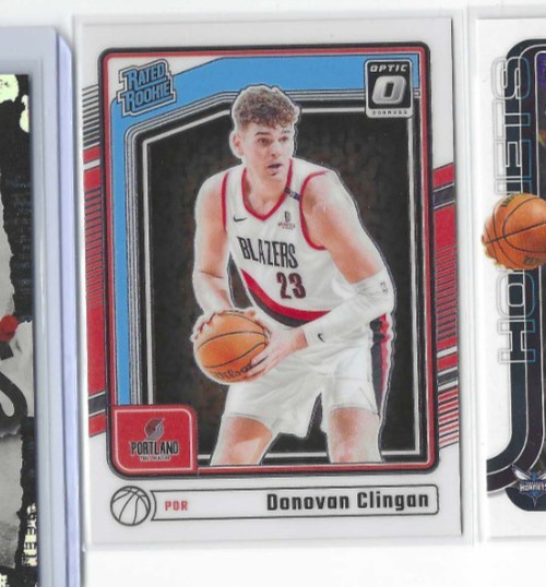 2024-25 Donruss Optic Purple Prizm Donovan Clingan #272 Rated Rookie