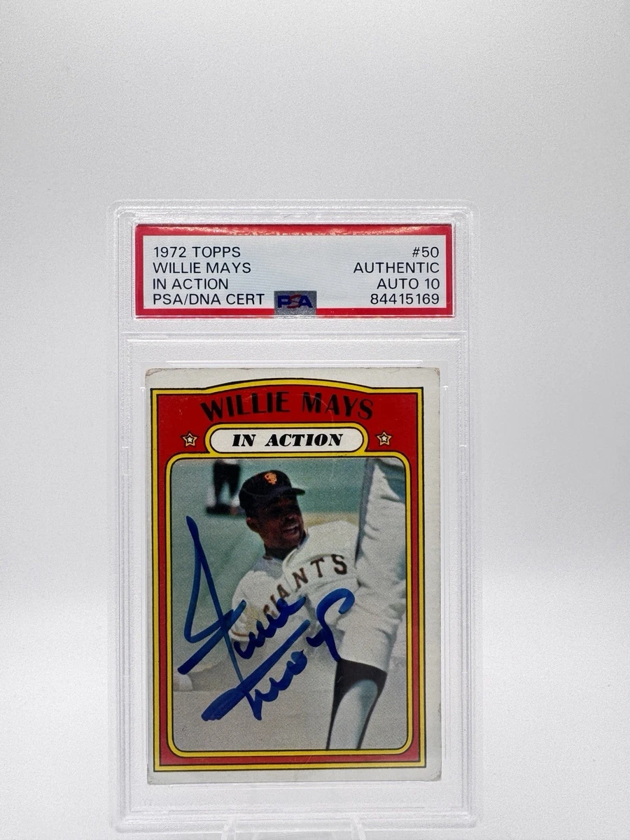 Willie Mays Baseball Original Autographed Sports Trading Cards