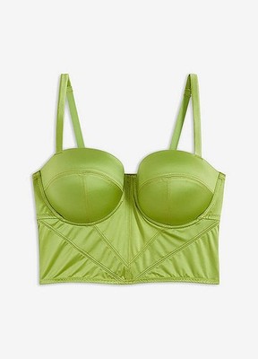 Schalen BH Top m Bügel Gr. 100 Cup D Edelsteingrün Unterwäsche Bra Oberteil Neu*