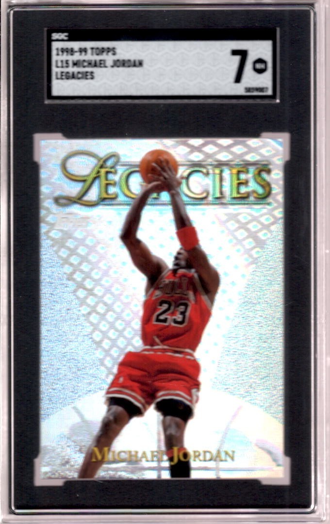 MICHAEL JORDAN 1998-99 Topps Legacies Insert #L15 SGC 7 NM Chicago