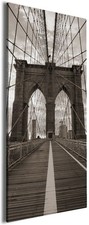 Wallario Leinwandbild Wandbild Brooklyn Bridge New York reise urlaub usa new NYC