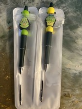 Handmade Set Of 2 Beaded Pens With Refill Ink