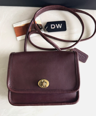 COACH VINTAGE NYC BONNIE CASHIN BURGUNDY MINI POUCH 9740 | eBay