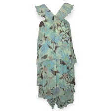 Stella McCartney Garden-Print Silk Mini Dress Small